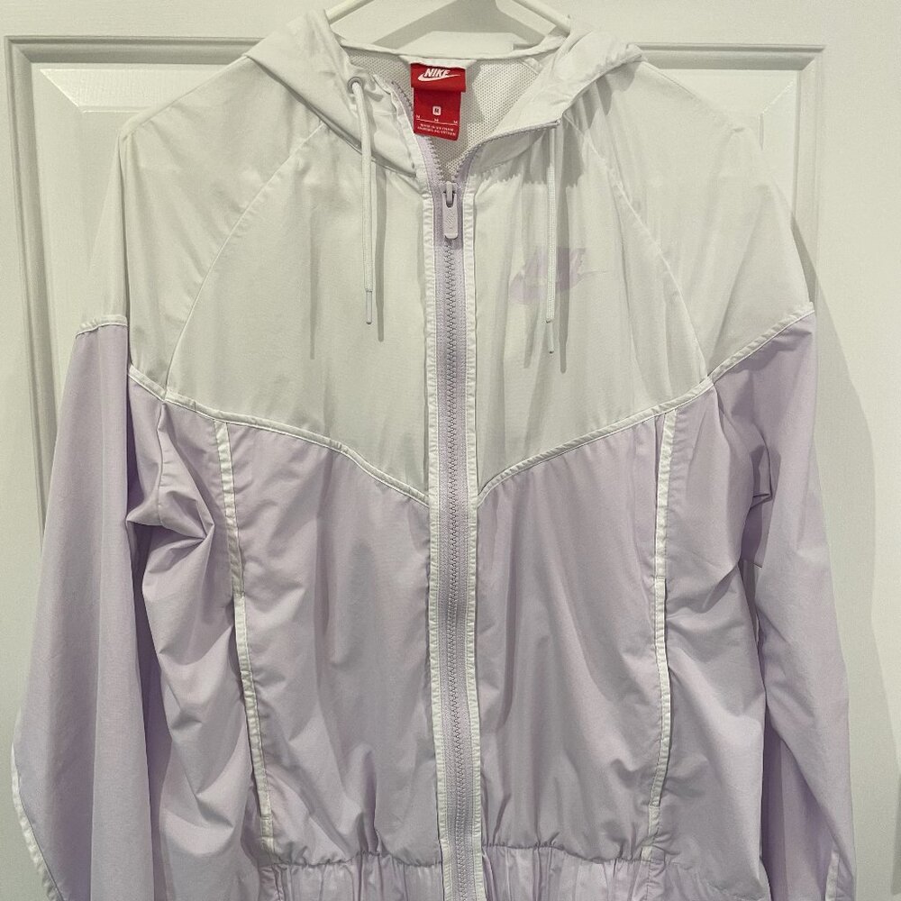 Nike Jacket Purple White Size M